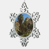 パームズ失ったオアシスIアットジョシュアツリーナショナルパーク スノーフレークピューターオーナメント (右)