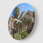 パームズ失ったオアシスIアットジョシュアツリーナショナルパーク ラージ壁時計 (傾斜)