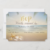 パームズ・サンセットビーチ シーシェルズ  出席お願いします 招待状 (正面)