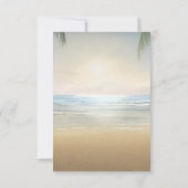 パームズ・サンセットビーチ・レセプション 招待状 (裏面)