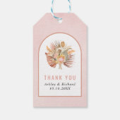 パームズ,パンパスグラス柔らかいピンクありがとう結婚's ギフトタグ (裏面)
