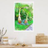 パームズ&ランドスケープ – マイアミビーチ，フロリダ州コレクション ポスター (キッチン)