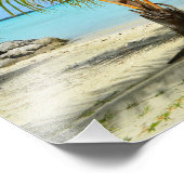 パームツリーとオーバーウォーターリゾートフォトプリント フォトプリント            (角)