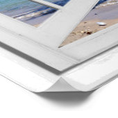 パームツリーと海人工窓ビュー ポスター (角)