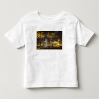 パームツリーとCBD at Night、シドニー、ニューサウス