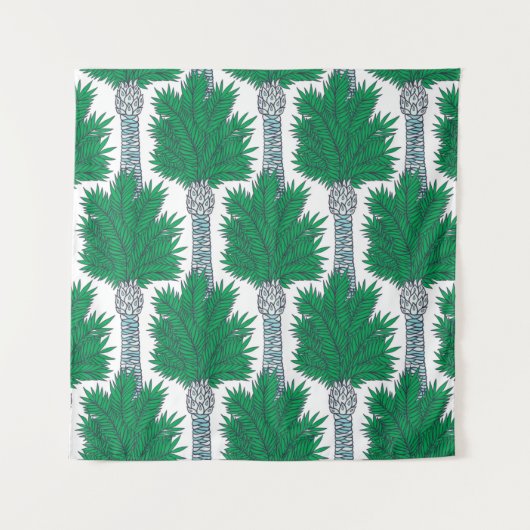 パームツリーのシームレスパターン。 タペストリー (正面)