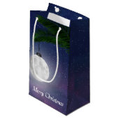 パームツリーのムーンクリスマスオーナメント スモールペーパーバッグ (正面アングル)