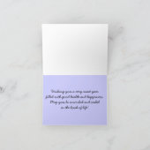 パームツリーのユダヤ教新年カード、... シーズンカード (内部)