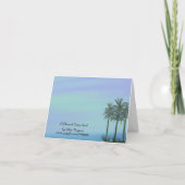 パームツリーのユダヤ教新年カード、... シーズンカード (裏面)