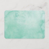 パームツリーの下 | 水彩婚礼返信カード 出欠カード (裏面)