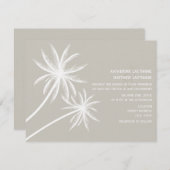 パームツリーの結婚式招待状 招待状 (正面/裏面)