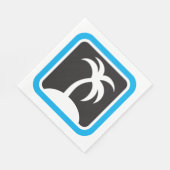 パームツリーアイコン スタンダードランチョンナプキン (角)