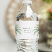 パームツリーアイランドデスティネーショングリーン結婚ズ ペットボトルラベル