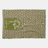 パームツリーアニマルプリント キッチンタオル (横)