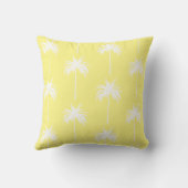 パームツリーイエローブルーストライプ装飾用クッション クッション (裏面)