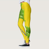 パームツリーイエローレギンス レギンス (左)
