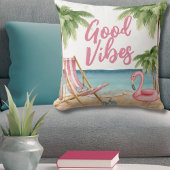 パームツリーウォーターカラービーチ クッション