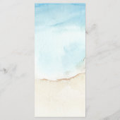 パームツリーエキゾチック熱帯ビーチレッツ食べス結婚の メニュー (裏面)