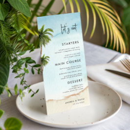 パームツリーエキゾチック熱帯ビーチレッツ食べス結婚の メニュー