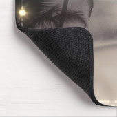 パームツリーエレガントビーチヴィンテージトロピカルグラム マウスパッド (コーナー)