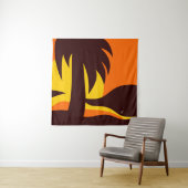 パームツリーオンビーチサンセット タペストリー (インサイチュ)