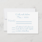 パームツリーオンビーチ結婚式RSVPカード 出欠カード (裏面)