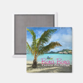 パームツリーオンボラボラ文字磁石 マグネット (正面/裏面)