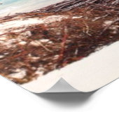 パームツリーオン海ビーチ ポスター (角)