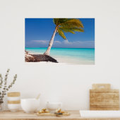 パームツリーオン海ビーチ ポスター (キッチン)