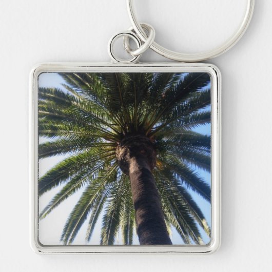 パームツリーカリフォルニアビーチカスタムキーチェーン キーホルダー (正面)