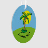 パームツリーカートゥーンオーナメント オーナメント (正面)
