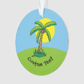 パームツリーカートゥーンオーナメント オーナメント (正面)