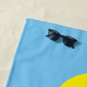 パームツリーカートゥーンビーチタオル ビーチタオル (インサイチュ)