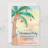 パームツリークリスマスパーティー 招待状 (正面)
