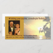 パームツリークリスマスフォト シーズンカード (正面/裏面)