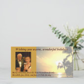 パームツリークリスマスフォト シーズンカード (スタンド正面)