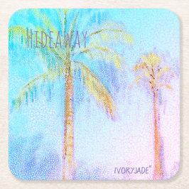 パームツリーコースター スクエアペーパーコースター