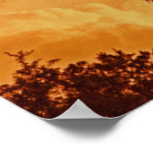 パームツリーゴールデンアワーポスター ポスター (角)