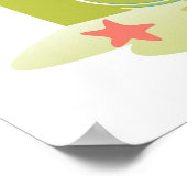 パームツリーサマーと太陽とビーチ ポスター (角)