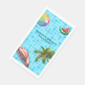 パームツリーサンアンブレラビーチボールプールパーティー (コーナー)