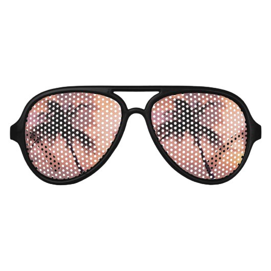 パームツリーサンセットサングラス アビエーターサングラス (正面)