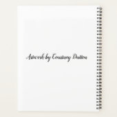 パームツリーサンセットデザイン-プランナー プランナー手帳 (裏面)