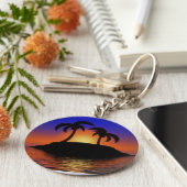パームツリーサンセット キーホルダー (側面)