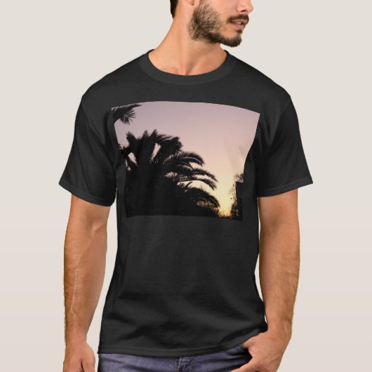 パームツリーサンセット#2 Tシャツ (正面)