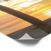 パームツリーサンライズプラヤデルカルメンメキシコポスター ポスター (角)