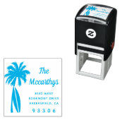 パームツリーサーフボードファミリー名差出人住所 セルフインキングスタンプ (インサイチュ)