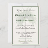 パームツリーシエレガントックモダン結婚式招待状 招待状 (正面)