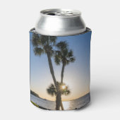パームツリーシザーシルエットクーラーボックス 缶クーラー (缶正面)