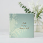 パームツリーシルエット 招待状 (スタンド正面)