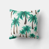 パームツリーシンプルモダン水の色 クッション (裏面)